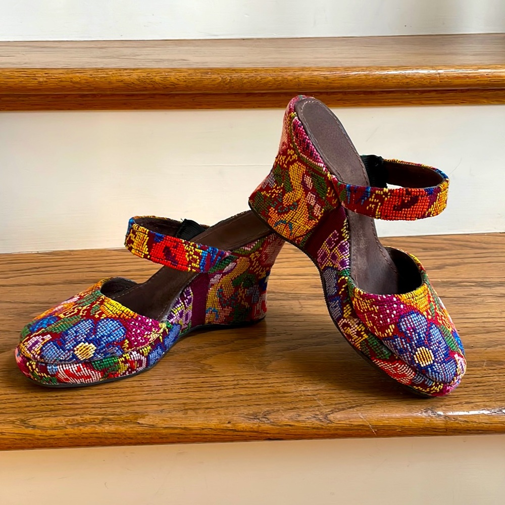 Women's Boutique One if a kind Handmade wedge shoe